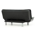 Lionel Faux Leather Convertible Sofa
