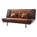 Lionel Faux Leather Convertible Sofa