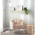 Randolf Velvet Accent Chair in Silver Orchid