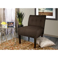 MJL Furniture Obsession Brownstone Button-Tufted Accent Chair (AS IS)