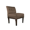 MJL Furniture Obsession Brownstone Button-Tufted Accent Chair (AS IS)