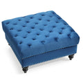 Luxurious Nola Velvet Tufted Extra-Large Ottoman