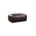 Poly & Bark Denver Leather Ottoman - Authentic Full Grain Italian Leather