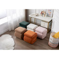 Contemporary S-Shape Ottoman Makeup Stool and Footrest for Living Room and Bedroom
