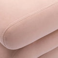 Contemporary S-Shape Ottoman Makeup Stool and Footrest for Living Room and Bedroom