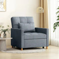 AECOJOY 3-in-1 Convertible Sleeper Sofa Chair with Pillow and Adjustable Backrest