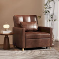 AECOJOY 3-in-1 Convertible Sleeper Sofa Chair with Pillow and Adjustable Backrest
