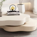 JASIWAY Contemporary Cloud-Inspired Rotating Coffee Table