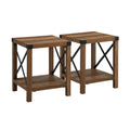 Set of 2 Middlebrook Kujawa 18-Inch X-Side Accent Tables