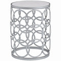 FirsTime & Co. Gilded Circles Iron Table - 16.75 x 16.75 x 22 in, American Design