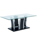 Furniture of America del Rio Contemporary Glass Top 2-Piece Accent Table Set