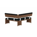 Contemporary Wooden Dining Set with Table, Nook, and Bench