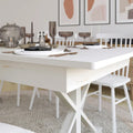 9' x 40" Rustic Solid Pine Folding Dining Table - Antique Style