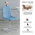 4-Piece Modern Dining Chair Set with Metal Legs