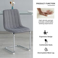 4-Piece Modern Dining Chair Set with Metal Legs