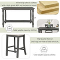 Nestfair 6-Piece Counter Height Dining Set with Chairs and Bench