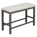 Nestfair 6-Piece Counter Height Dining Set with Chairs and Bench