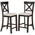Nestfair 6-Piece Counter Height Dining Set with Chairs and Bench