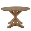 iNSPIRE Q Artisan Benchwright X-Base 48-Inch Round Dining Set