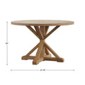 iNSPIRE Q Artisan Benchwright X-Base 48-Inch Round Dining Set