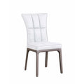 Set of 2 Contemporary Tufted Side Chairs with Sturdy Solid Wood Frame