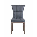 Set of 2 Contemporary Tufted Side Chairs with Sturdy Solid Wood Frame