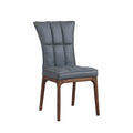 Set of 2 Contemporary Tufted Side Chairs with Sturdy Solid Wood Frame