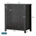 Retro-Inspired Drawer Dresser with Shell-Shaped Handles - Stylish Bedroom Storage Cabinet