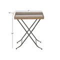 Roche River Decor Gold Metal Accent Table - 14"W x 21"L x 25"H