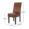 Christopher Knight Home Pertica Set of 2 Upholstered T-Stitch Dining Chairs