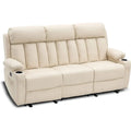 MCombo Faux Leather Electric Reclining Sofa with Heat and Massage - Models 6095/6075/6077