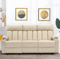MCombo Faux Leather Electric Reclining Sofa with Heat and Massage - Models 6095/6075/6077