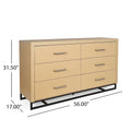 Christopher Knight Home Beeson Double Dresser with 6 Drawers