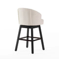 Set of 2 Ogden Beige Swivel Bar Stools by Christopher Knight Home