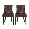 Set of 2 Cheney Tufted Dining Chairs by Christopher Knight Home