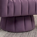 SEYNAR Contemporary Glam Velvet Round Swivel Accent Barrel Chair for Living Room