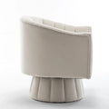 SEYNAR Contemporary Glam Velvet Round Swivel Accent Barrel Chair for Living Room