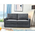 Manchester 70-Inch Square Arm Sofa Bed in Polyester Corduroy