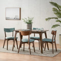 Megann Mid-Century 5-Piece Rectangular Wood Dining Set by Christopher Knight Home