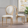 Set of 2 Phinnaeus French Country Fabric Dining Chairs by Christopher Knight Home