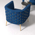 Set of 2 SEYNAR Mid-Century Modern Velvet Round Accent Chairs for Living Room