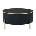 Merax Contemporary Round Coffee Table Featuring 2 Spacious Drawers