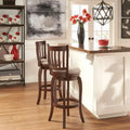 iNSPIRE Q Classic Ali 29-Inch High Back Swivel Bar Stool in Modern Linen