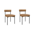 Nathan James Dahlia Upholstered Counter Height Barstool and Dining Chair with Backrest