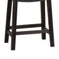 Set of 2 Gray Curved Leatherette Counter Stools with Nailhead Trim