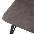 Pair of Armless Upholstered Metal Counter Stools