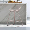 CosmoLiving by Cosmopolitan Ellis 24-Inch Metal Counter Height Bar Stool