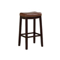 Linon Willamette Espresso & Cognac Bar Stool