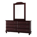 Palace Imports Traditional Kyle 6-Drawer Dresser in 100% Solid Wood with Optional Mirror