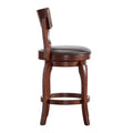 Lyla 24-Inch Brown Swivel Counter Stool by iNSPIRE Q Classic